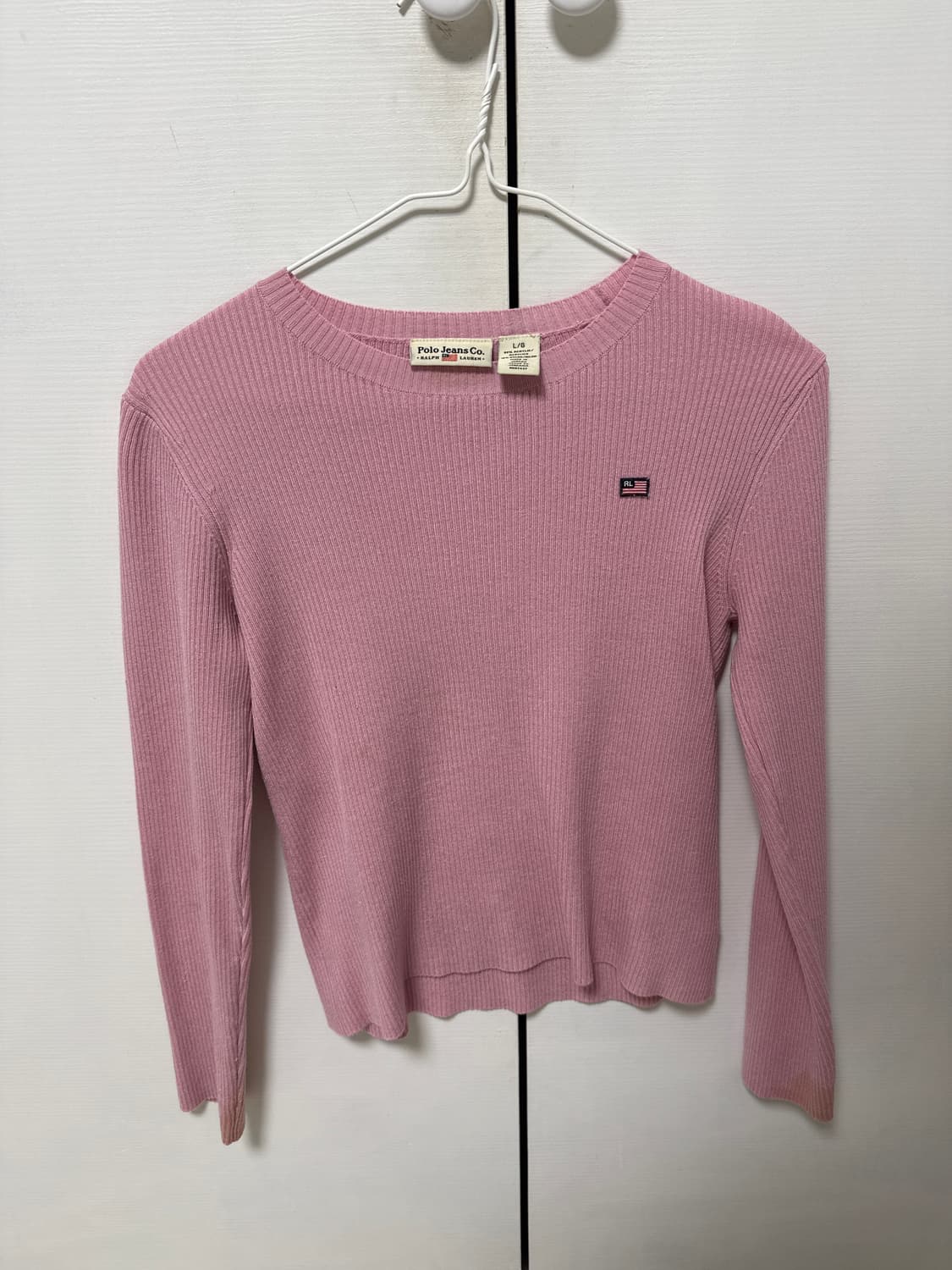 폴로 핑크 니트 상품이미지3