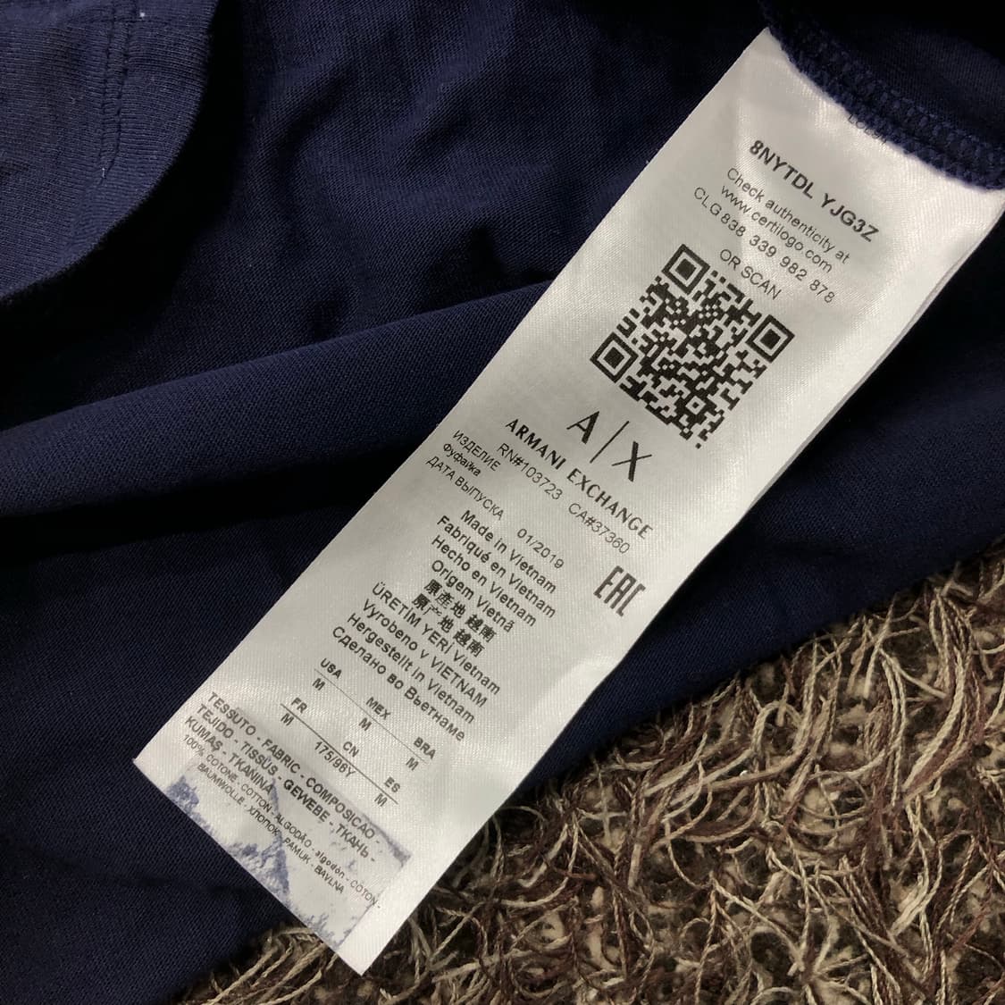 아르마니 익스체인지 스팽글 티셔츠 상품이미지4