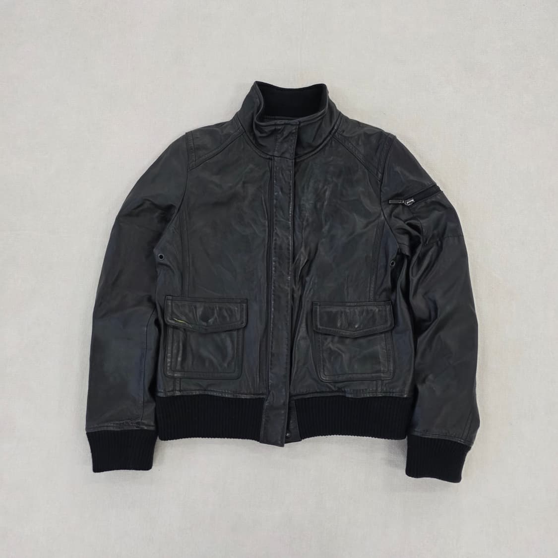 [95] 지오다노 소가죽 바이커 자켓 0220J 상품이미지1