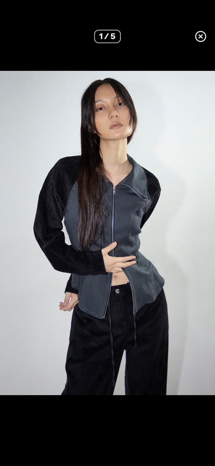 김미더영 코듀로이 믹스셔츠 상품이미지1