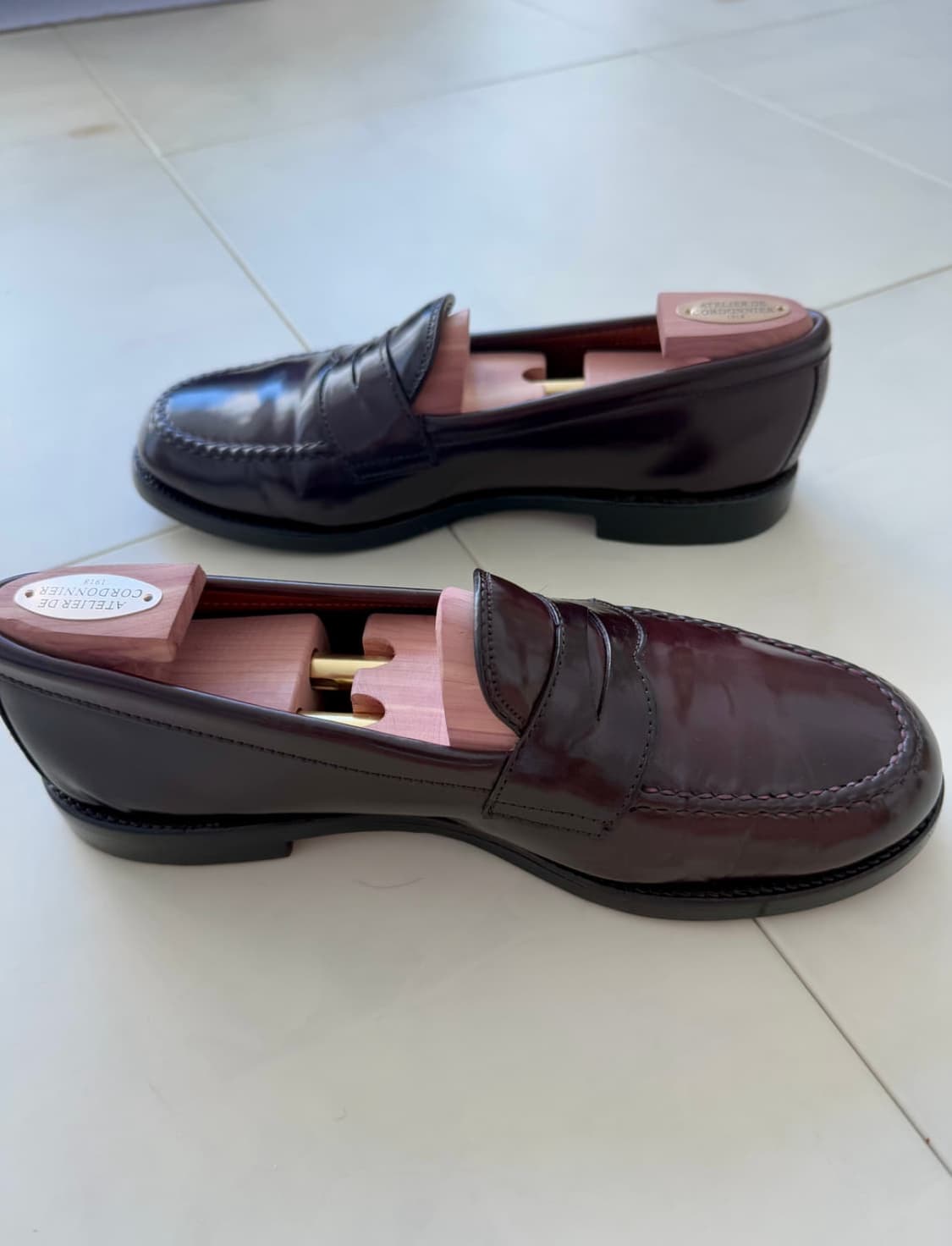 알든 986 버건디 코도반 페니로퍼 8.5e(270) 상품이미지8