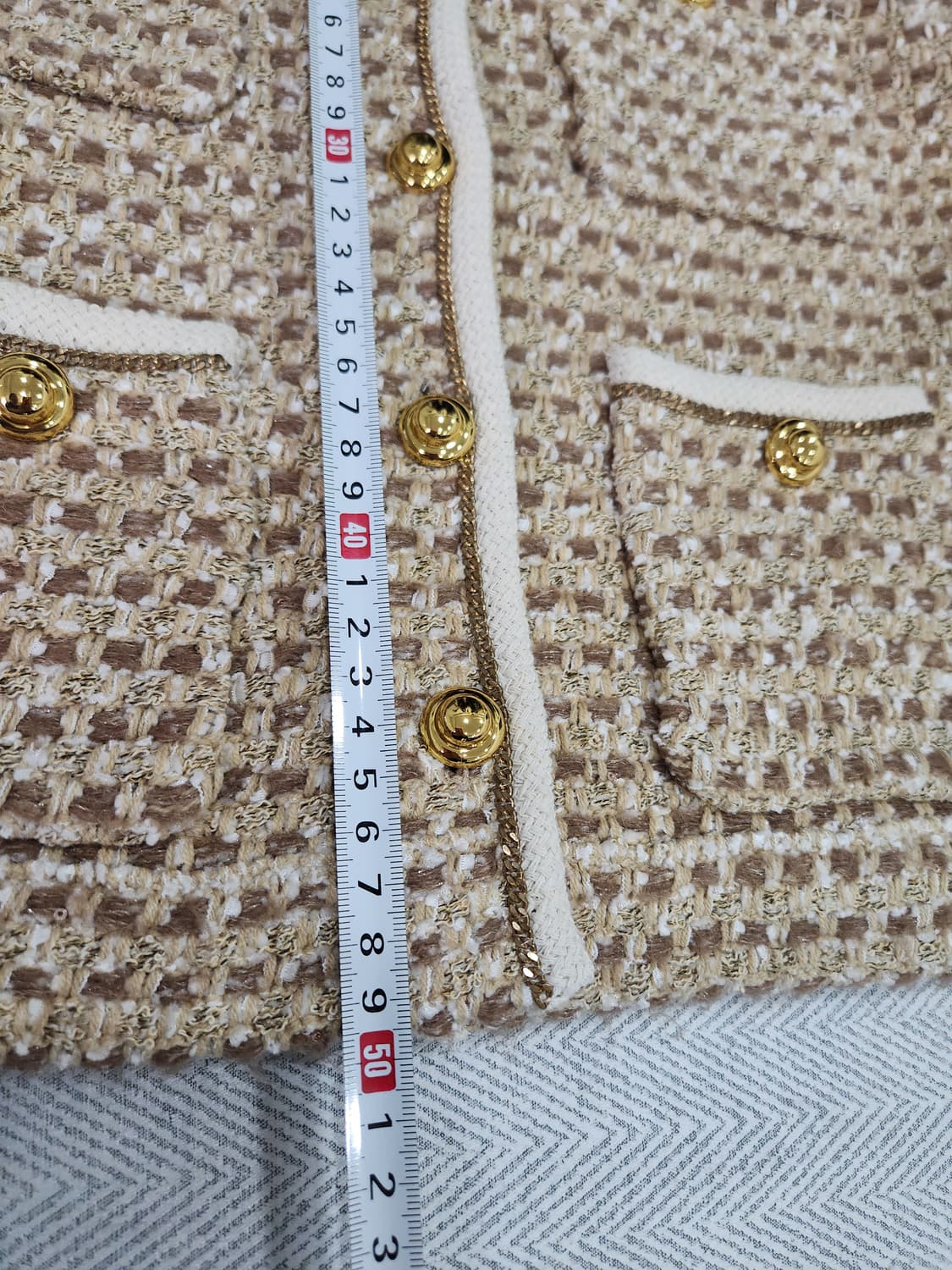 [M] 더맥 The Mac 금장 트위드 자켓 니트 가디건 상품이미지9