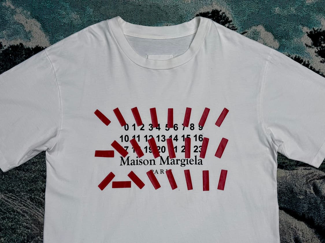 메종 마르지엘라 테이프 프린팅 티셔츠 상품이미지5