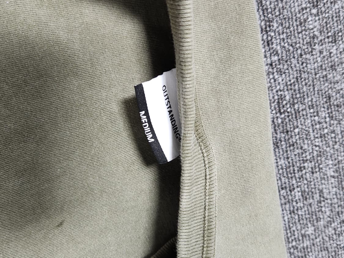 아웃스탠딩 빈티지 워싱 롱슬리브 올리브 상품이미지2