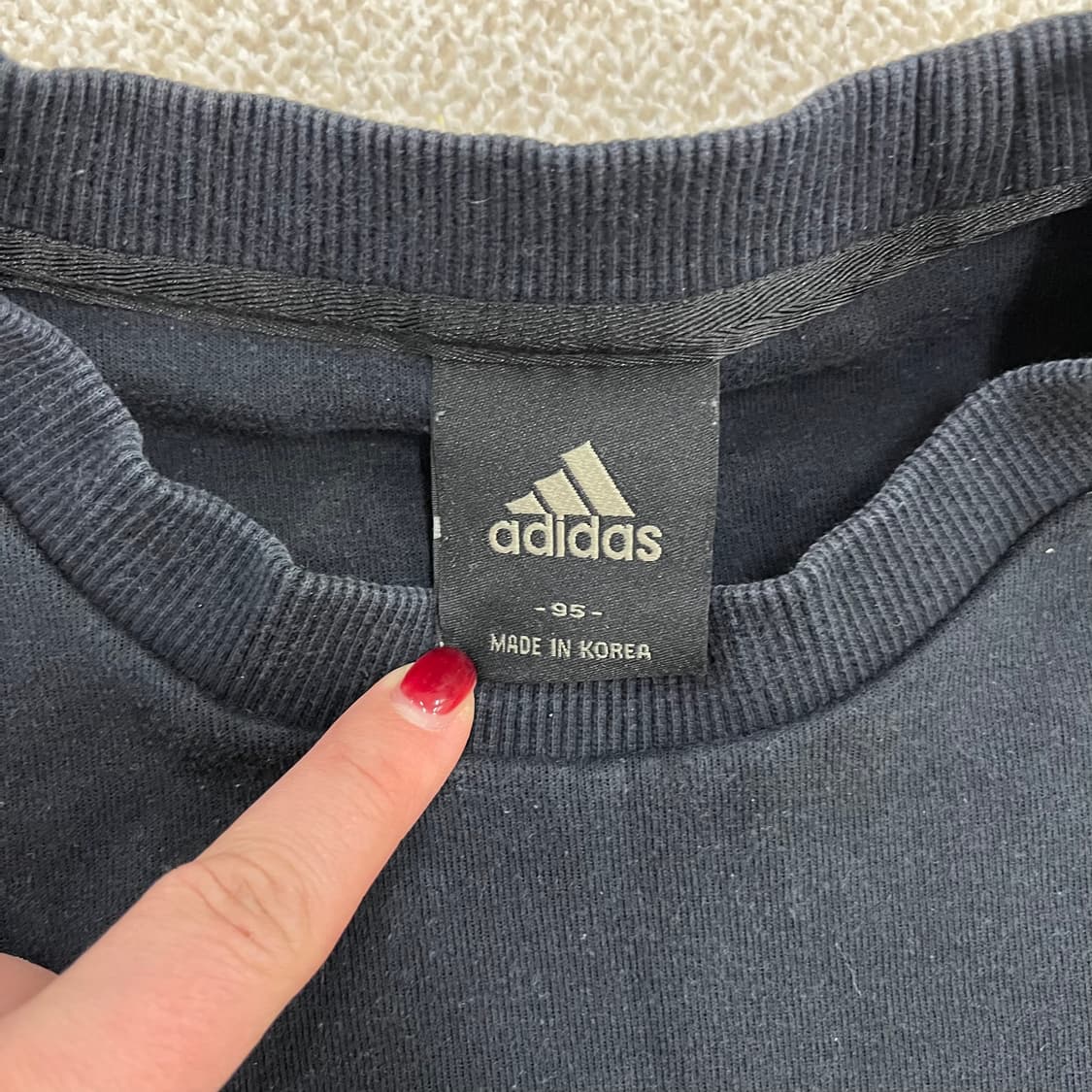 [95] 아디다스 삼선 완장 맨투맨 스웻셔츠 0112M1 상품이미지2