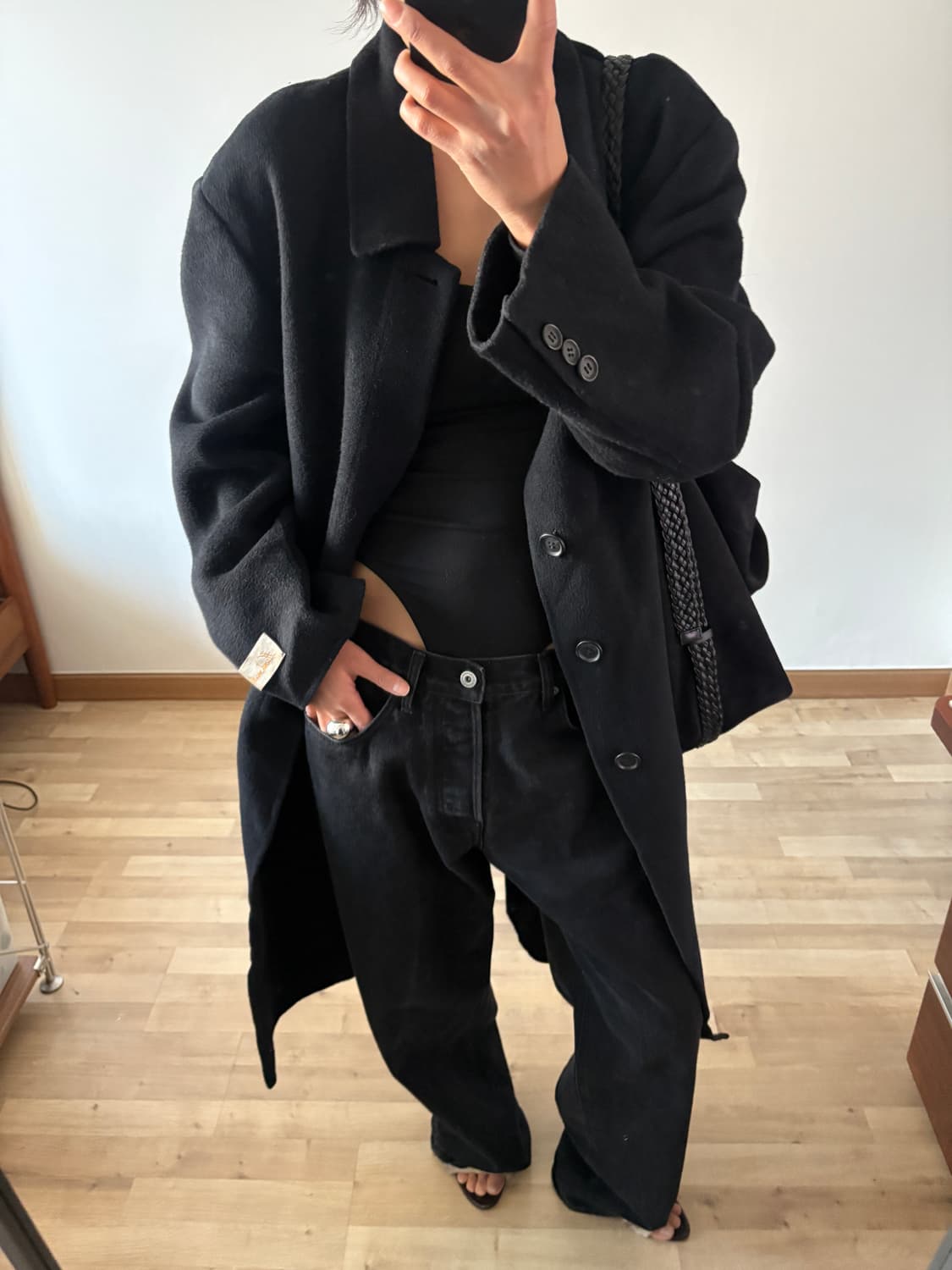 핸드메이드 울100% 코트 상품이미지1