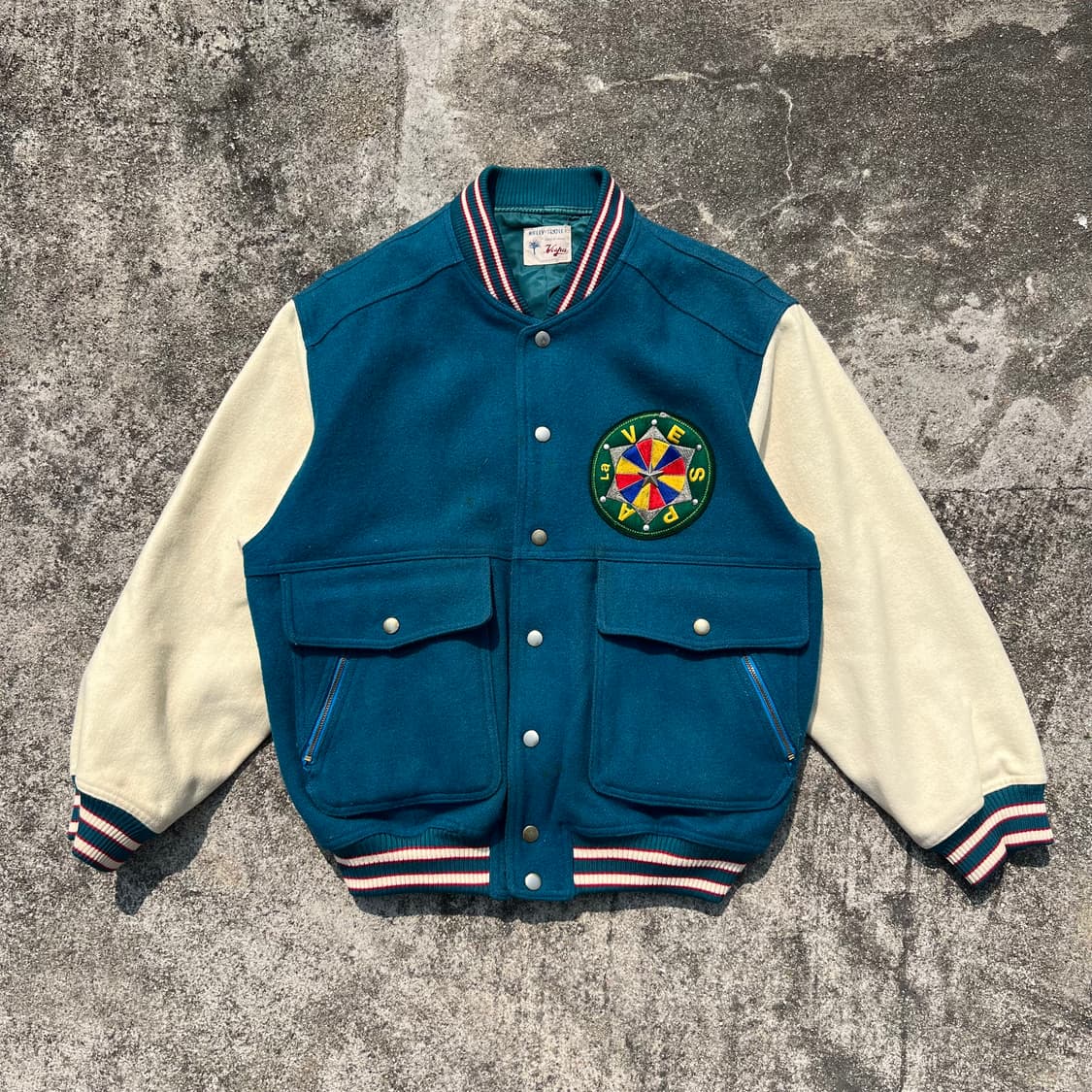 90‘s La Vespa 울 바시티 자켓 상품이미지1