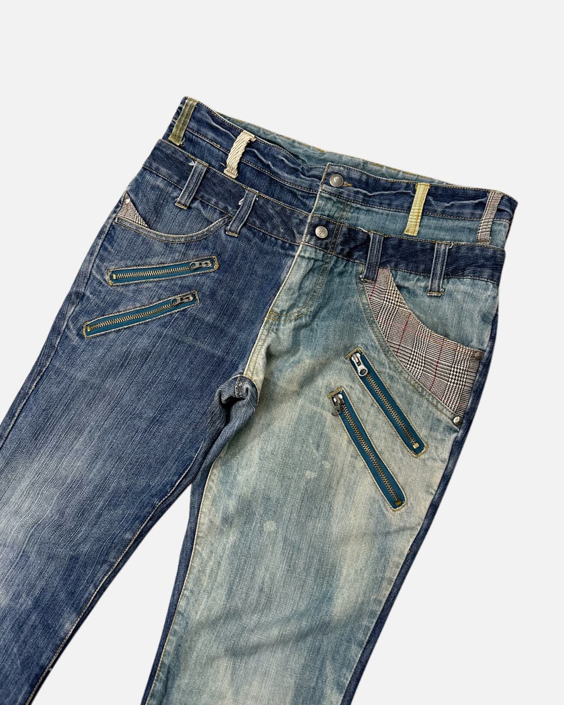 AMP double weist 2-tone punk jean 상품이미지3