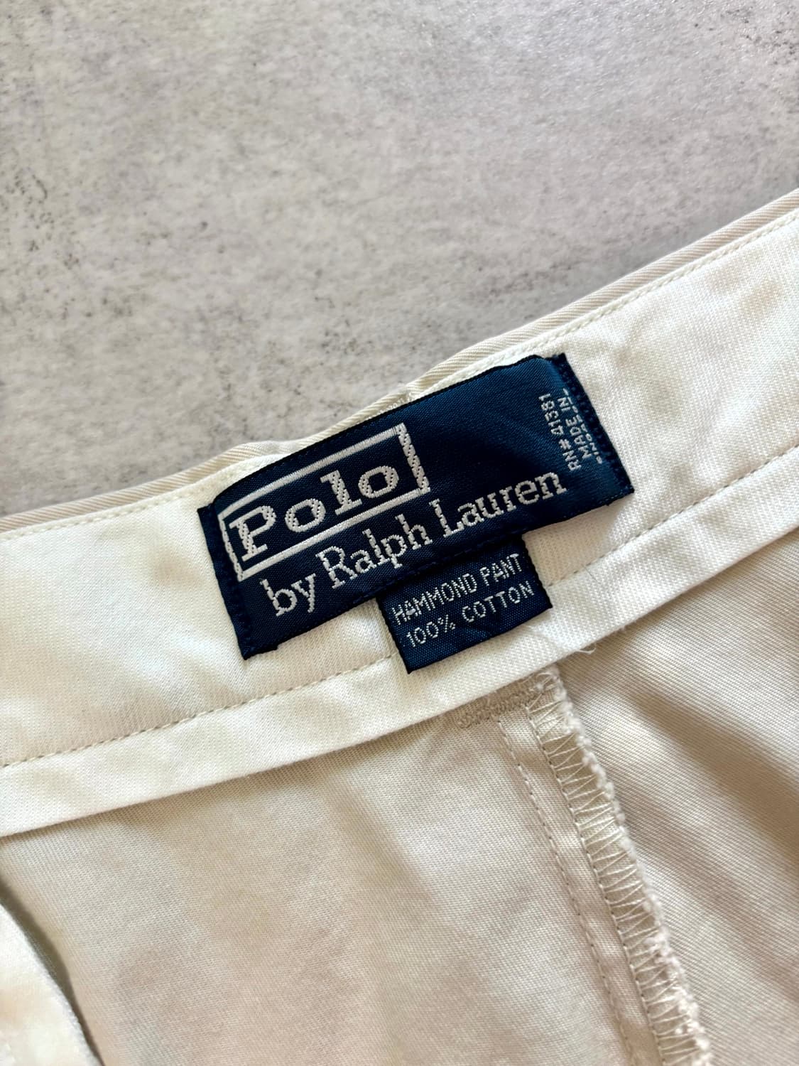 90s 폴로 랄프로렌 HAMMOND 치노 팬츠 35~36" 상품이미지8