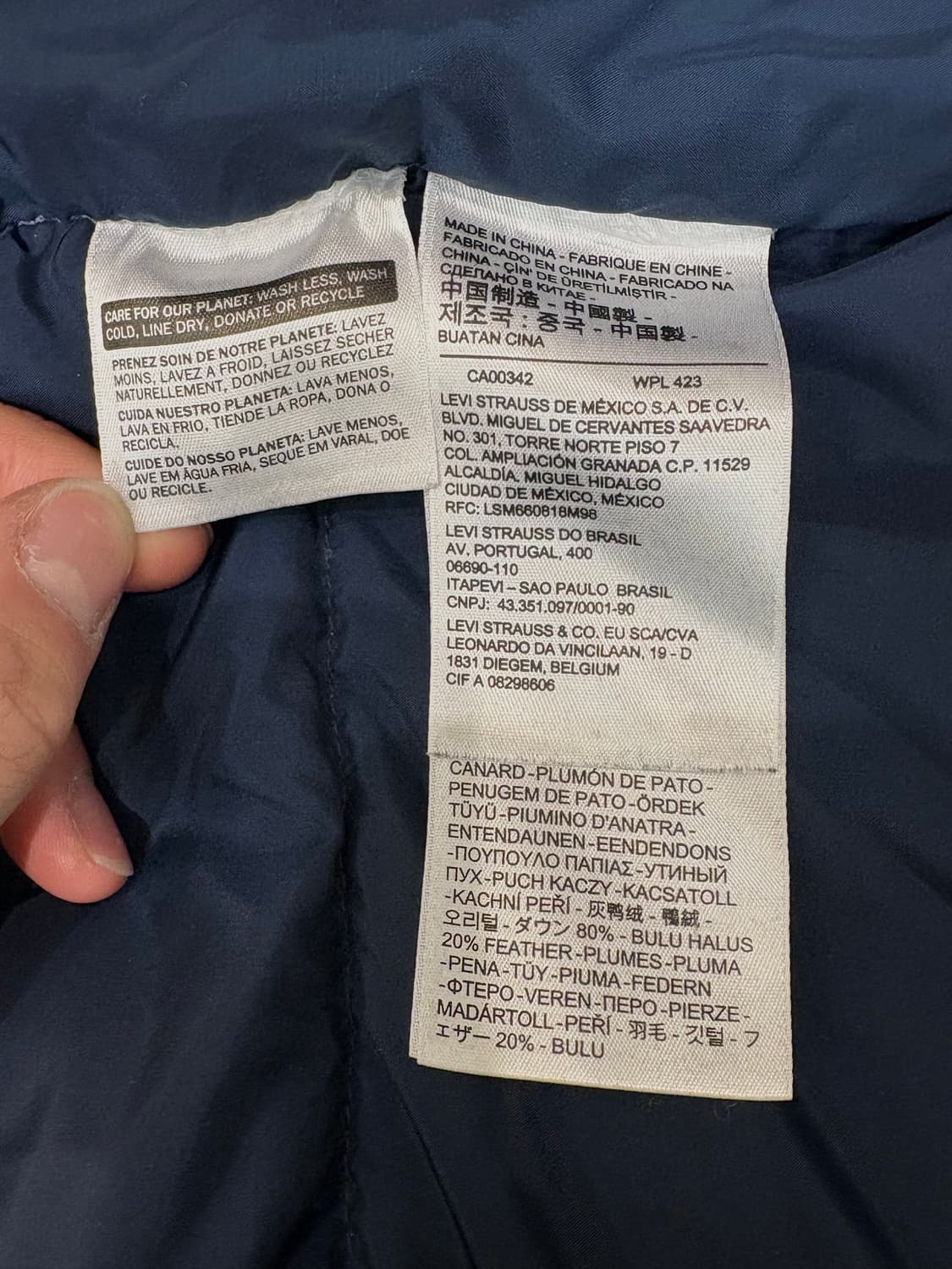 리바이스 데님 패딩 상품이미지10