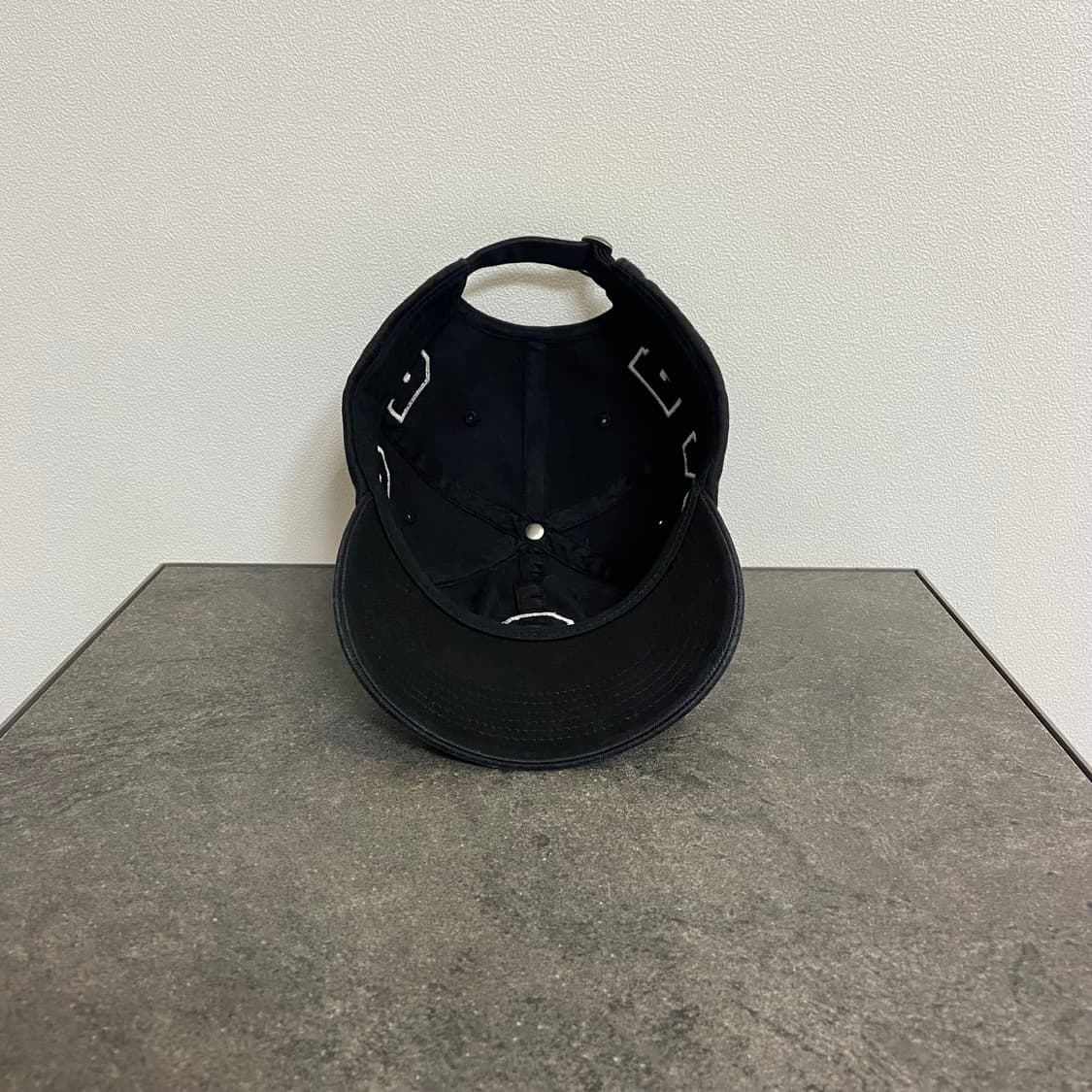 (OS) 슈프림 6패널 볼캡 모자 스펠아웃 워시드 블랙 상품이미지5