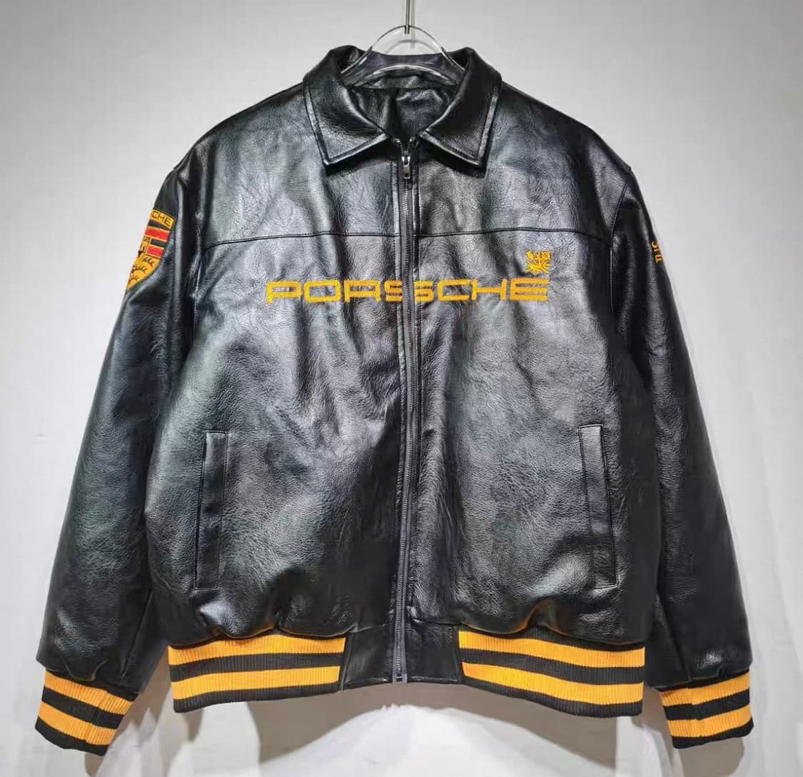 포르쉐 레더 바시티 자켓 상품이미지2