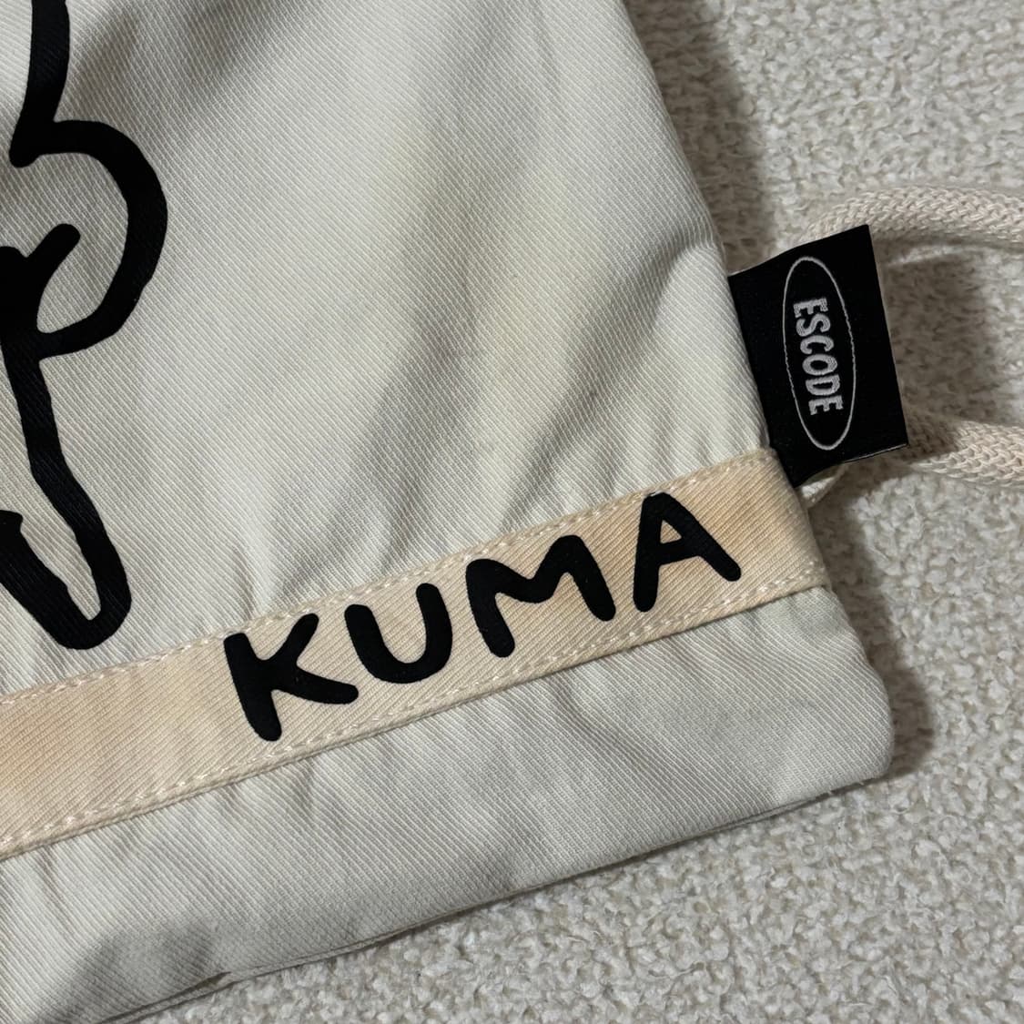 농담곰 담곰이 에코백 업사이클링 짐색 상품이미지5