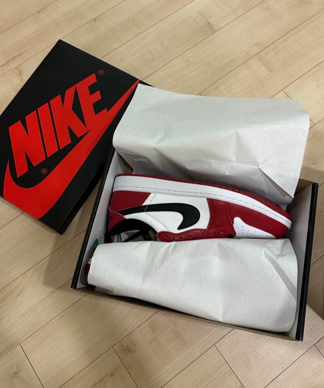 새제품) 나이키 조던 1 로우 시카고 285 사이즈 남성운동화 상품이미지1