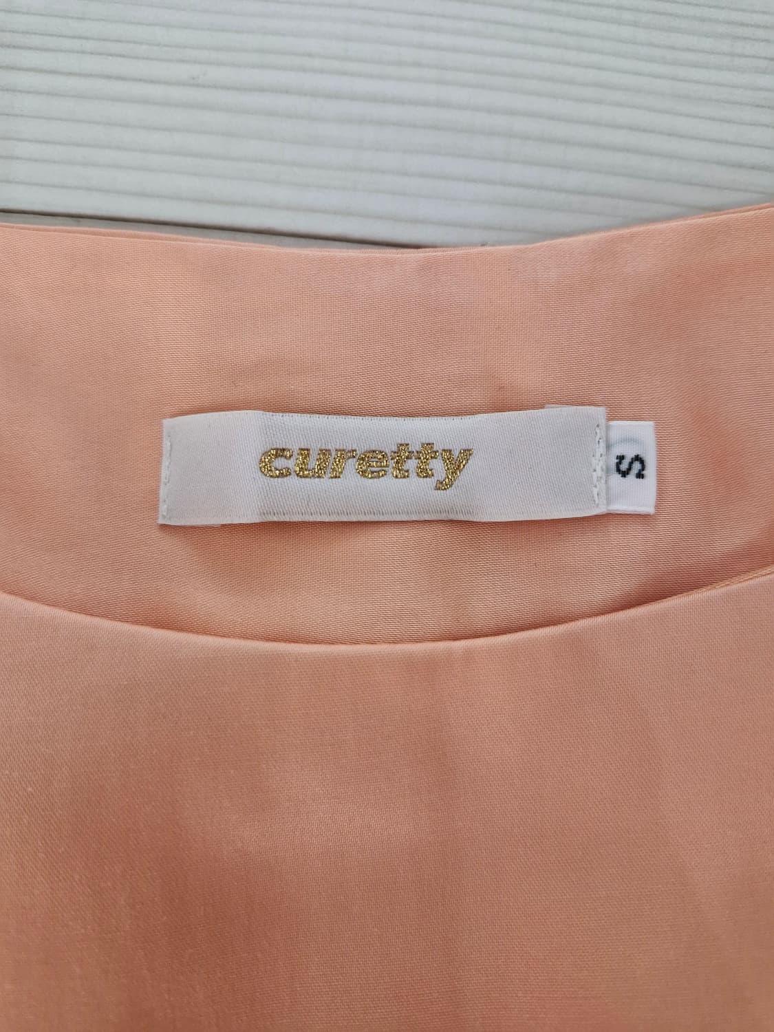 큐리티(CURETTY)C SATIN 90S 라인 드레스 오렌지 상품이미지7
