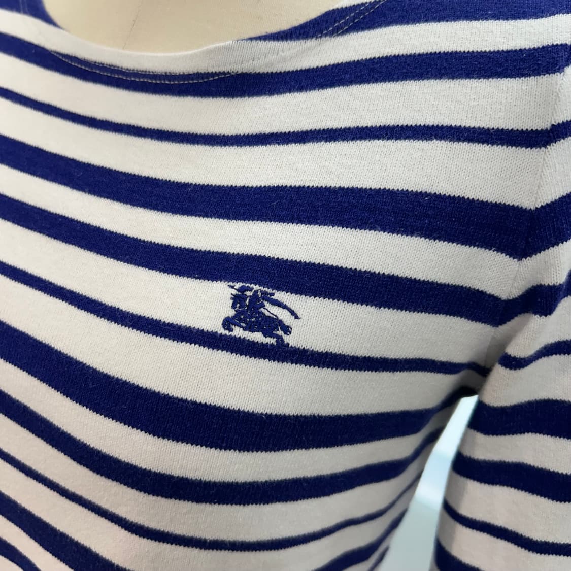 Burberry Blue Stripe T-Shirts 상품이미지3