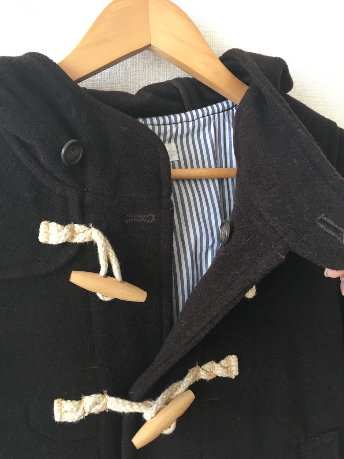 빈티지 더플 브라운 숏코트 상품이미지5