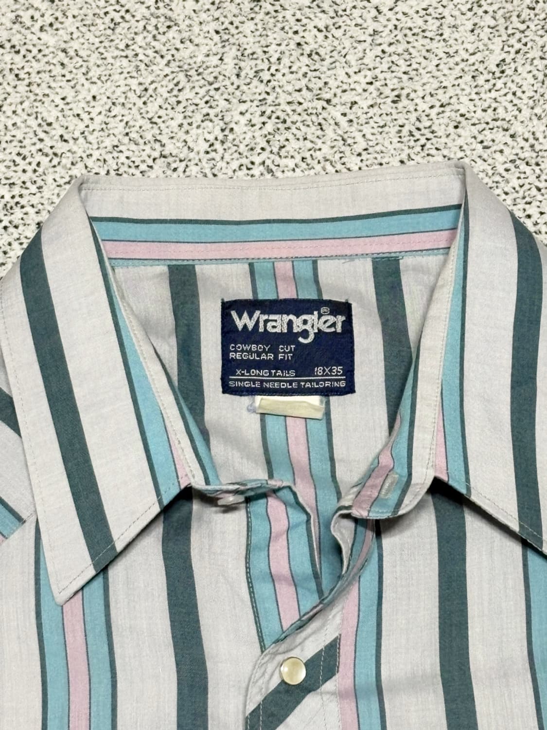 90s Wrangler 랭글러 빈티지 스트라이프 웨스턴 셔츠 상품이미지5