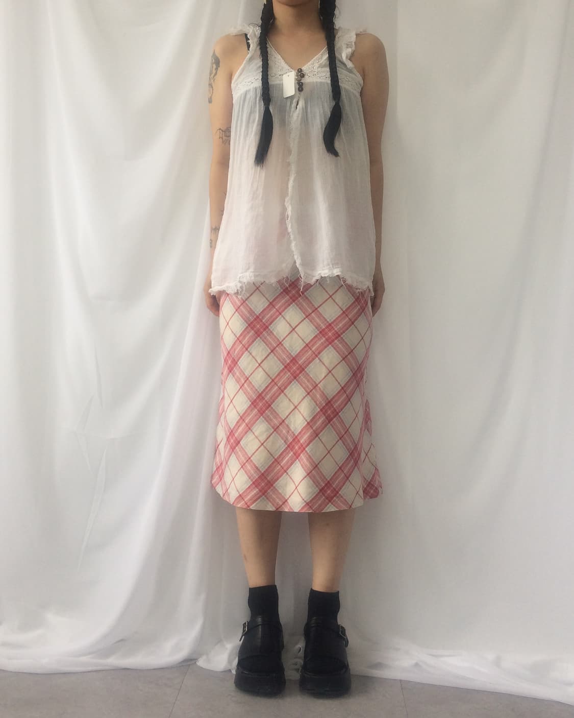 Button point sleeveless 상품이미지7