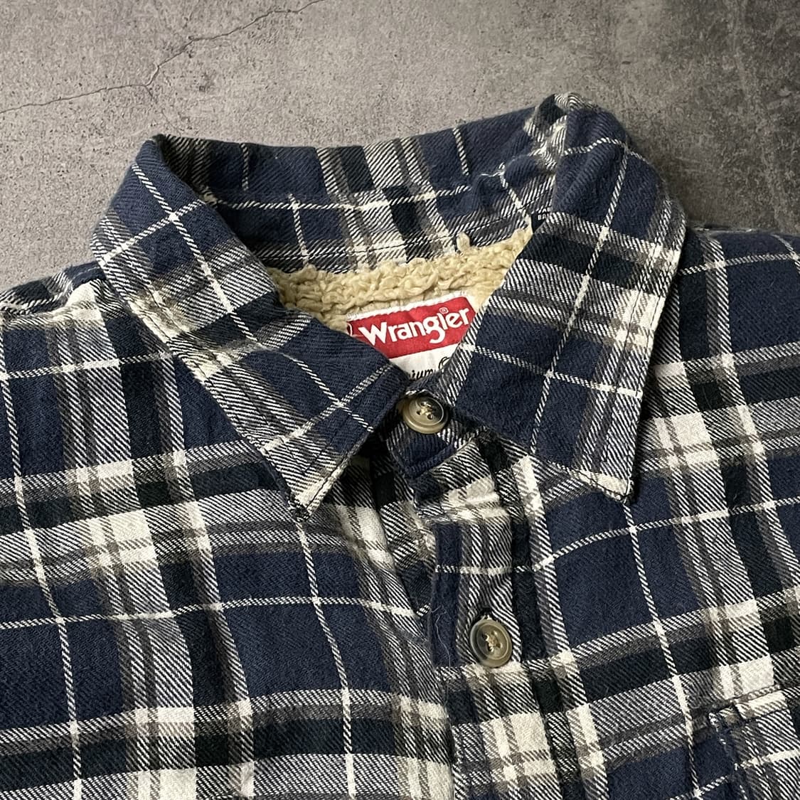 WRANGLER 랭글러 빈티지 셰르파안감 체크 플란넬 자켓 상품이미지2