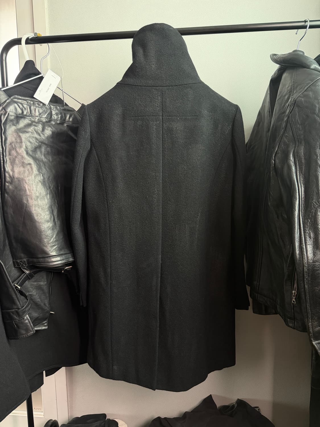 The Viridi anne 코팅 하이넥 코트 상품이미지5