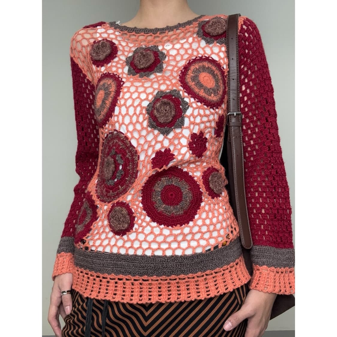 빈티지 오리엔탈 크로셰 니트 상품이미지1