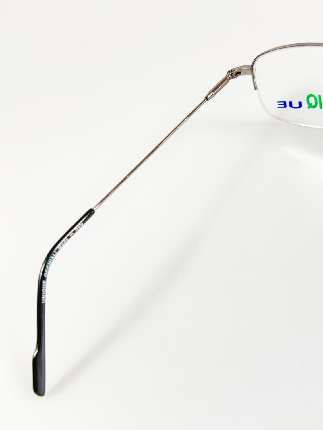 UNIQUE 다크실버 메탈 반무테 스퀘어 빈티지 안경 상품이미지7
