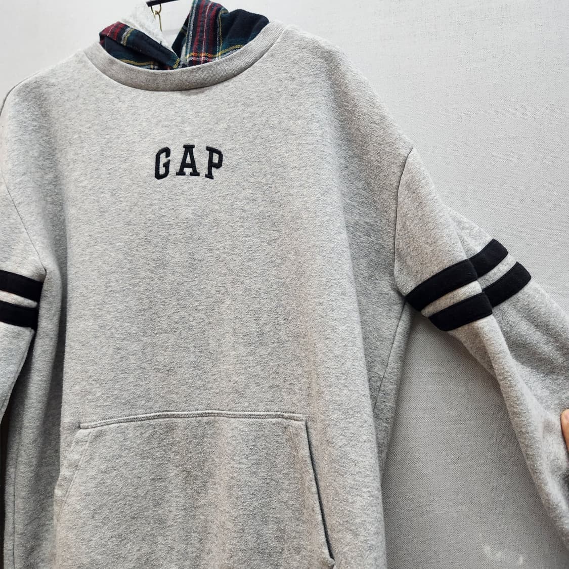 GAP 갭 후드티(모자체크) L 상품이미지2