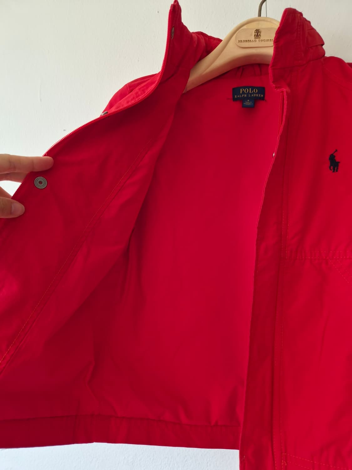 폴로랄프로렌 키즈 레드 후드집업점퍼 바람막이점퍼 6T사이즈 상품이미지5
