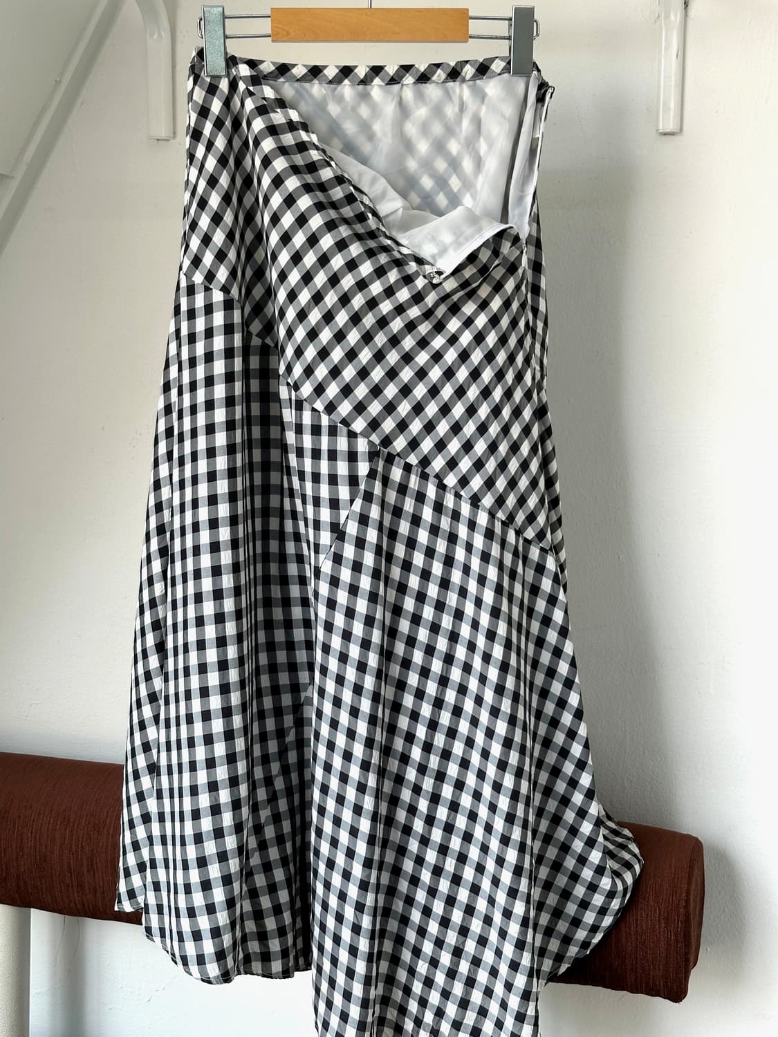 High count rayon tencel  panel skirt 상품이미지8