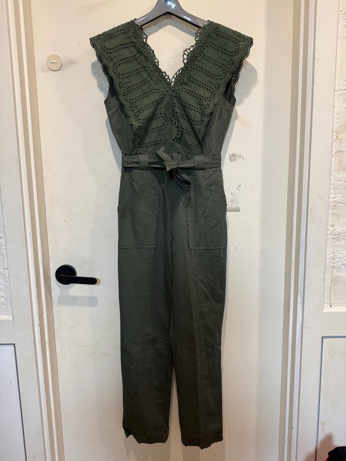 칙스라벨 린넨 점프수트 상품이미지1