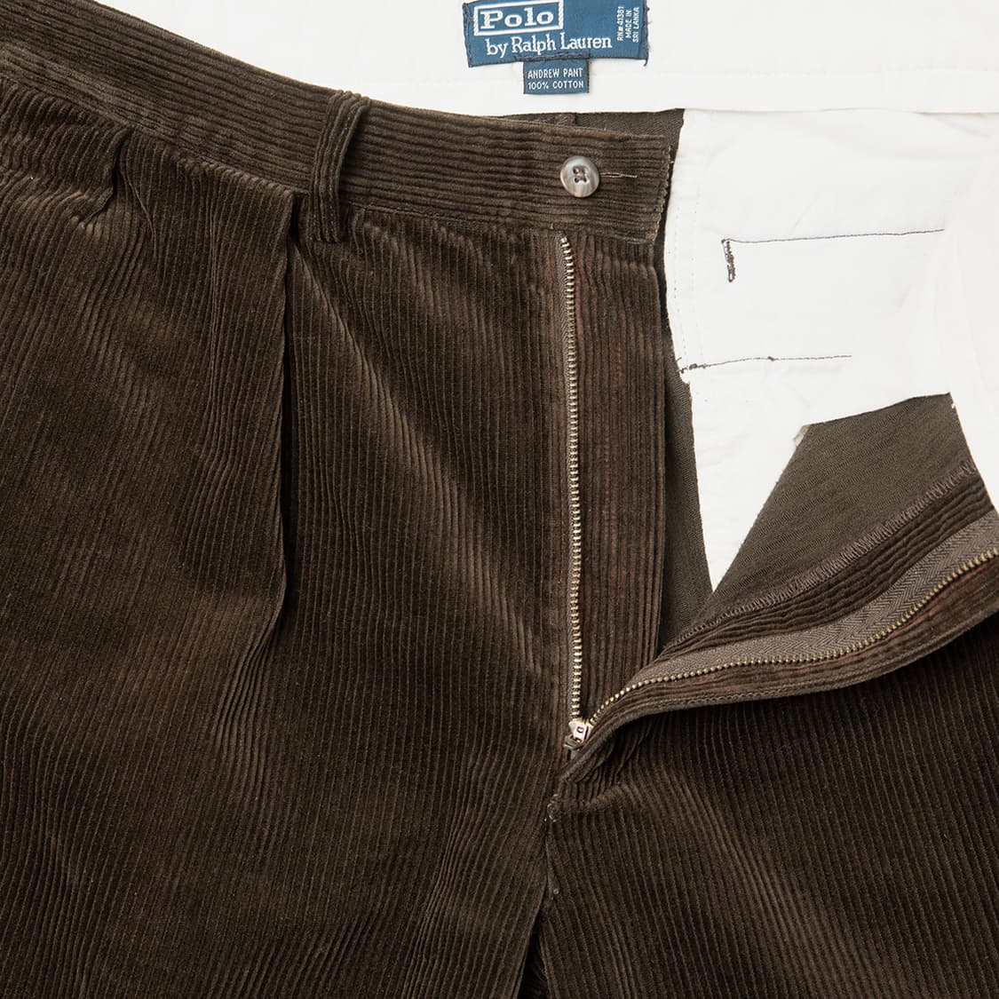 [31] 90s~ 폴로 랄프로렌 ANDREW 투턱 코듀로이 팬츠  상품이미지2