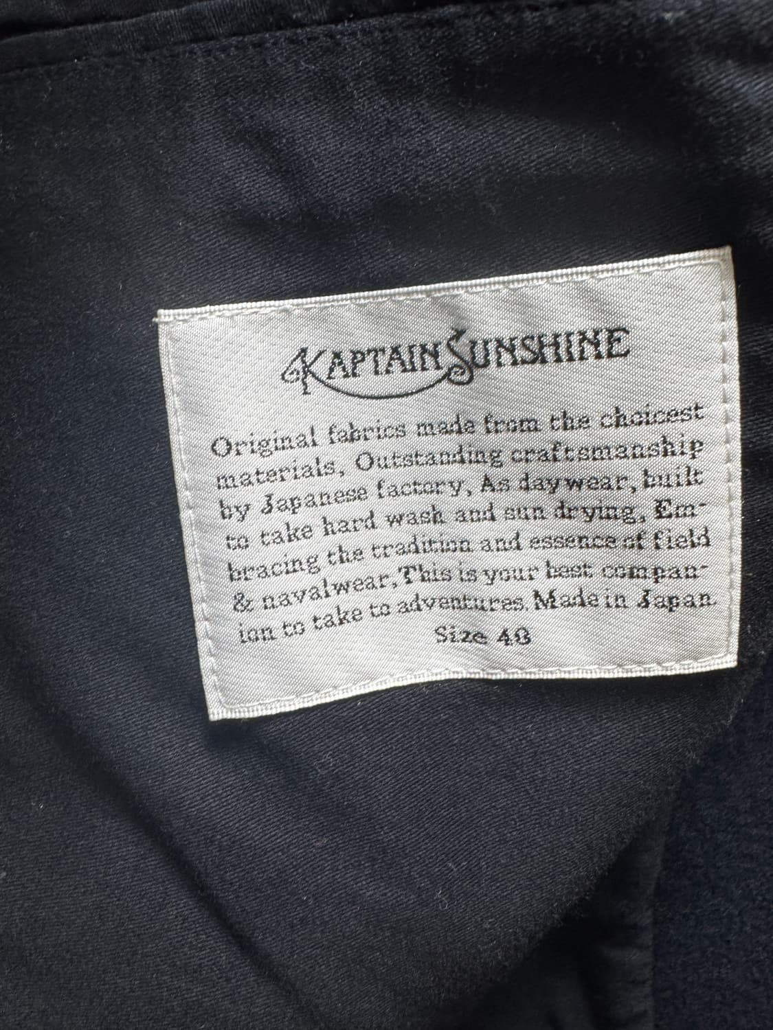 캡틴선샤인 19AW 트래블러코트 네이비 40 상품이미지3