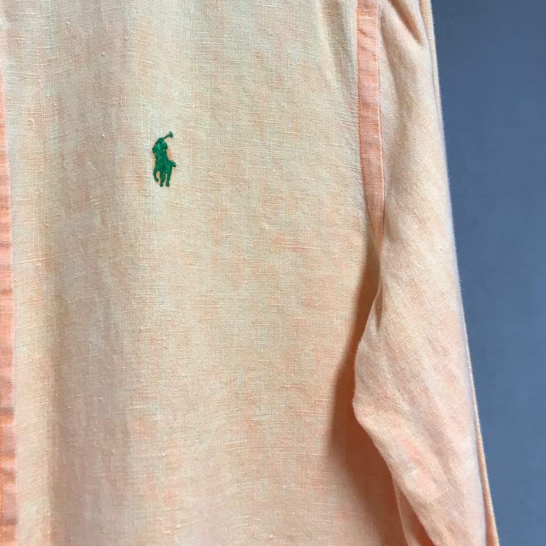 폴로 랄프로렌 린넨 셔츠 오렌지 S 상품이미지4