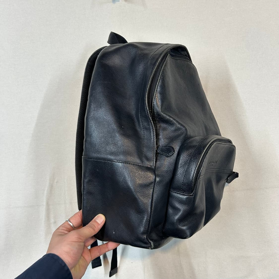 코치 COACH 레더 백팩 블랙 상품이미지3