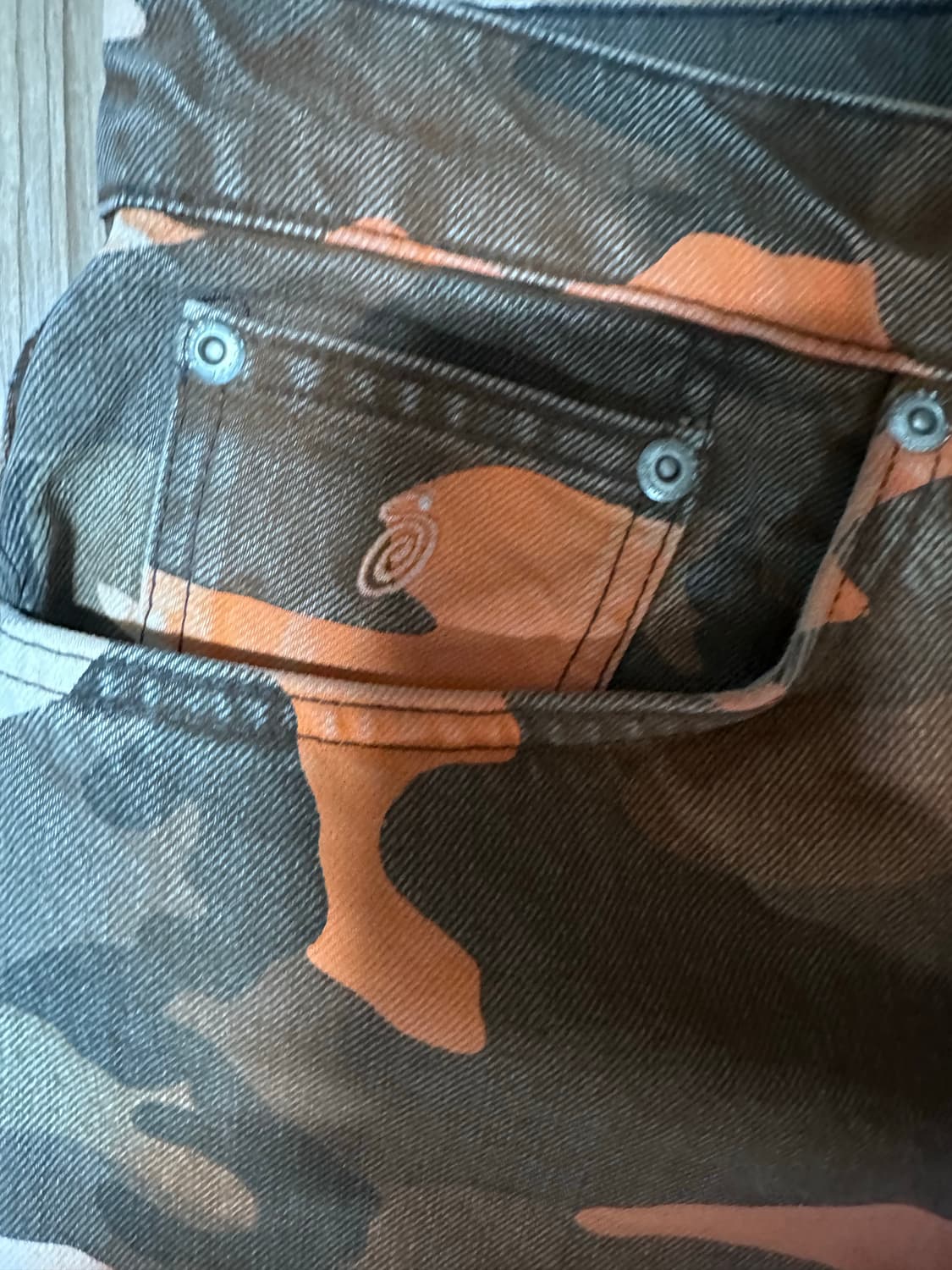 스투시 스프레이 다이 빅 올 진 오렌지 카모 32 상품이미지3