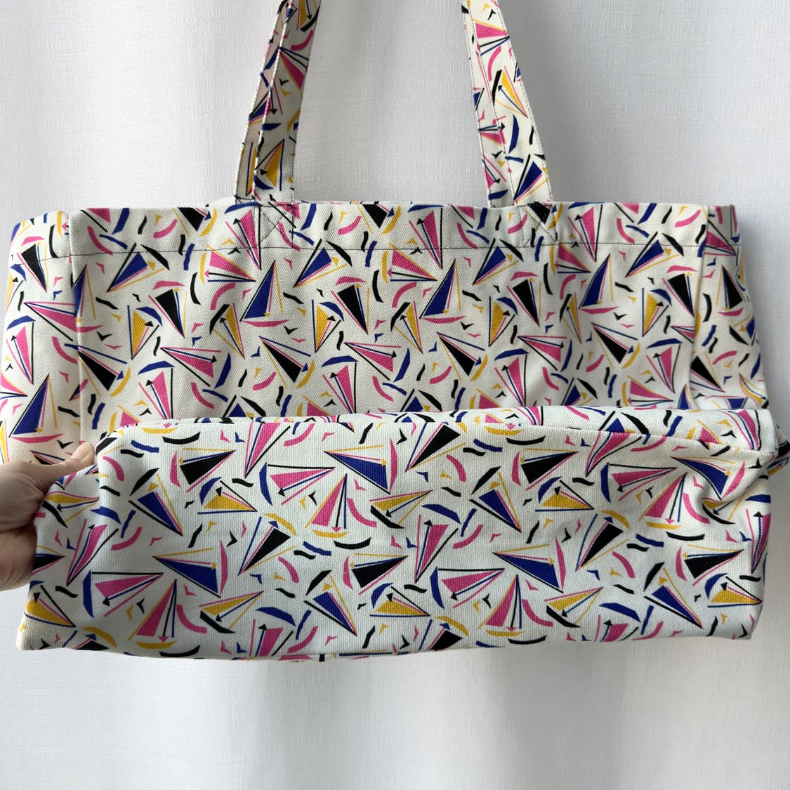 아페쎄 A.P.C. 23SS 루 보트 패턴 토트백 오프화이트 핑크 상품이미지6