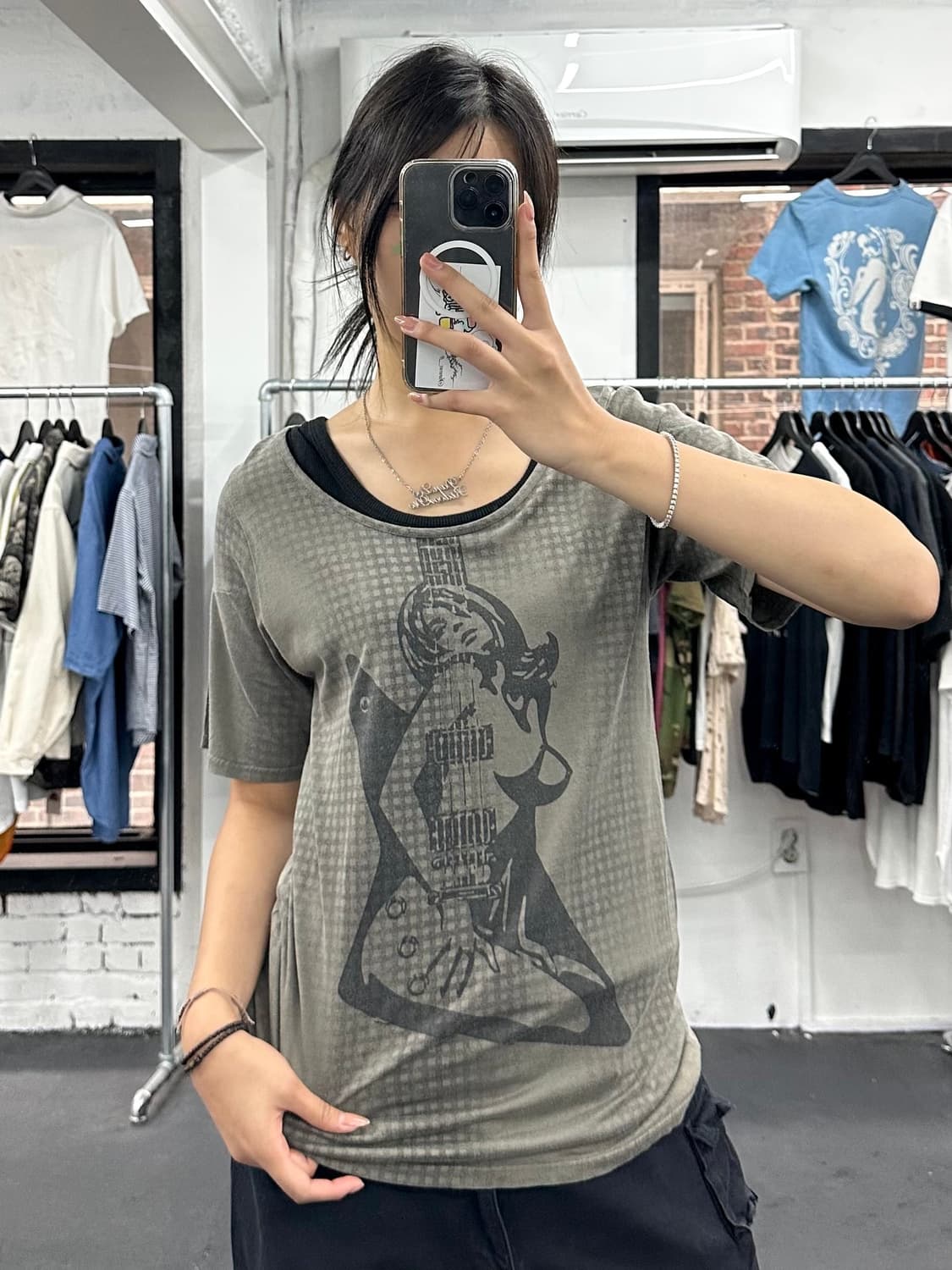 히스테릭 글래머 기타걸 티셔츠 상품이미지1