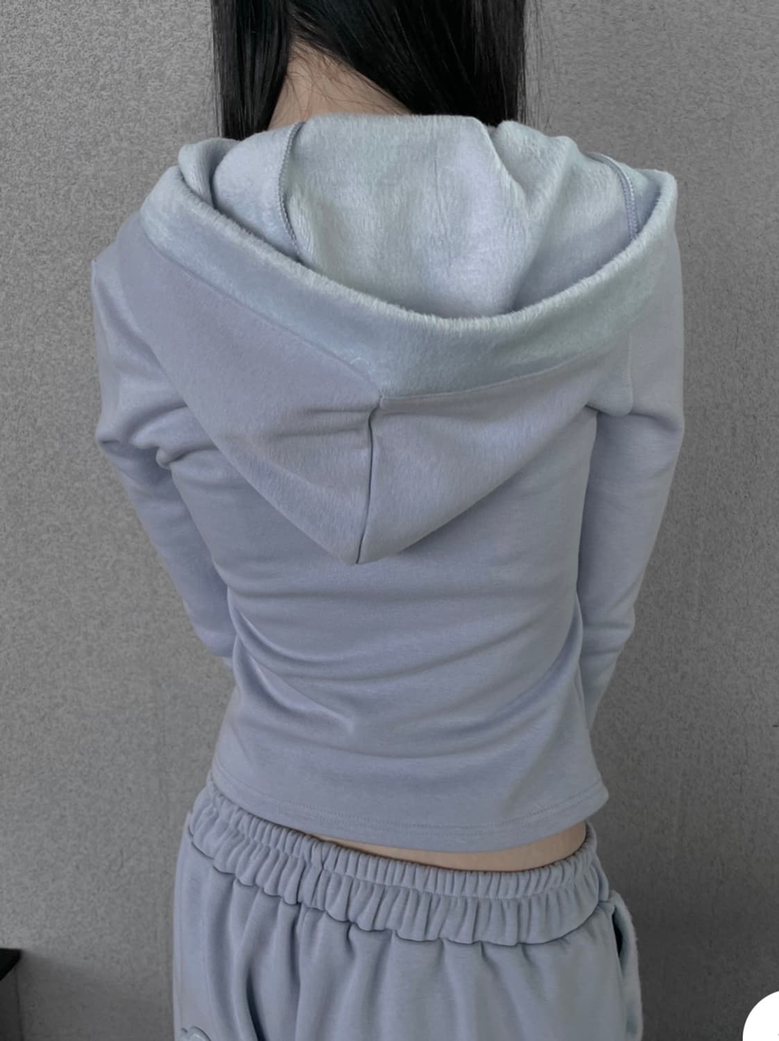 트레이닝 후드 집업 블루 상품이미지1