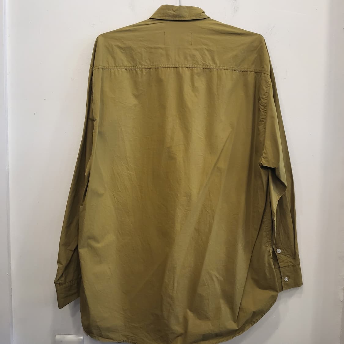 레인 오버핏 카키 셔츠 상품이미지4