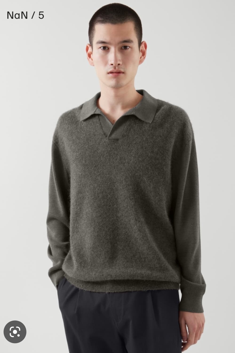 코스 오픈카라 니트 M 그레이 상품이미지2