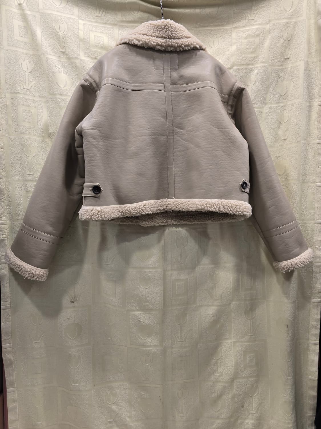 양털 가죽 크롭자켓 66~77 상품이미지5