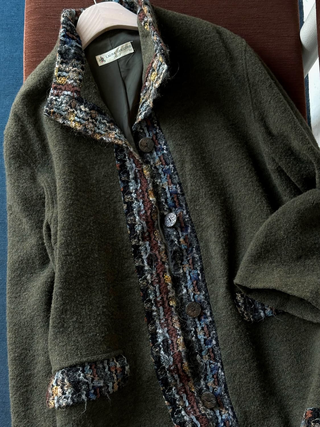 Smudge felted boucle wool design coat 상품이미지1