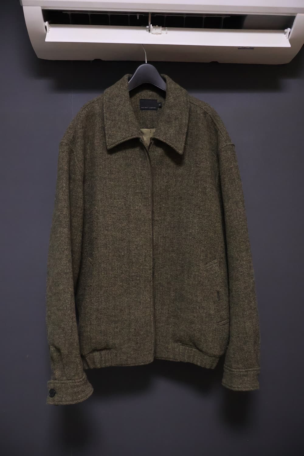 더니트컴퍼니 헤링본 울 블루종 XL 상품이미지1