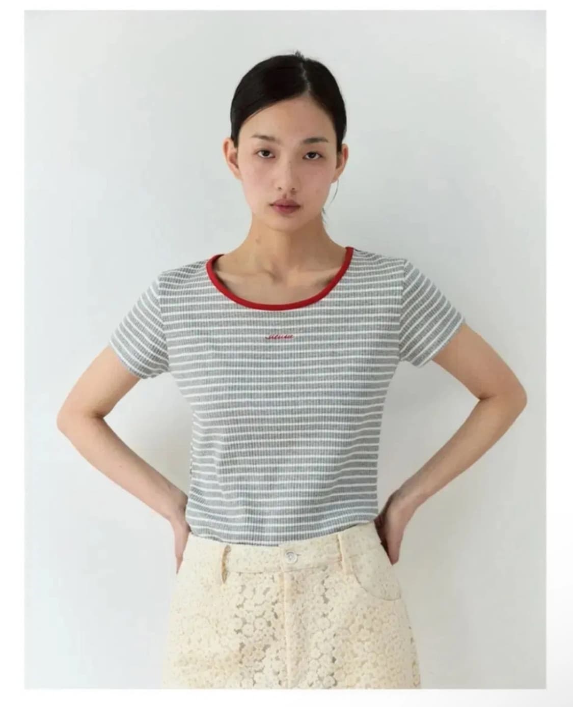 sienne 시엔느 포니 스트라이프 티셔츠 상품이미지1