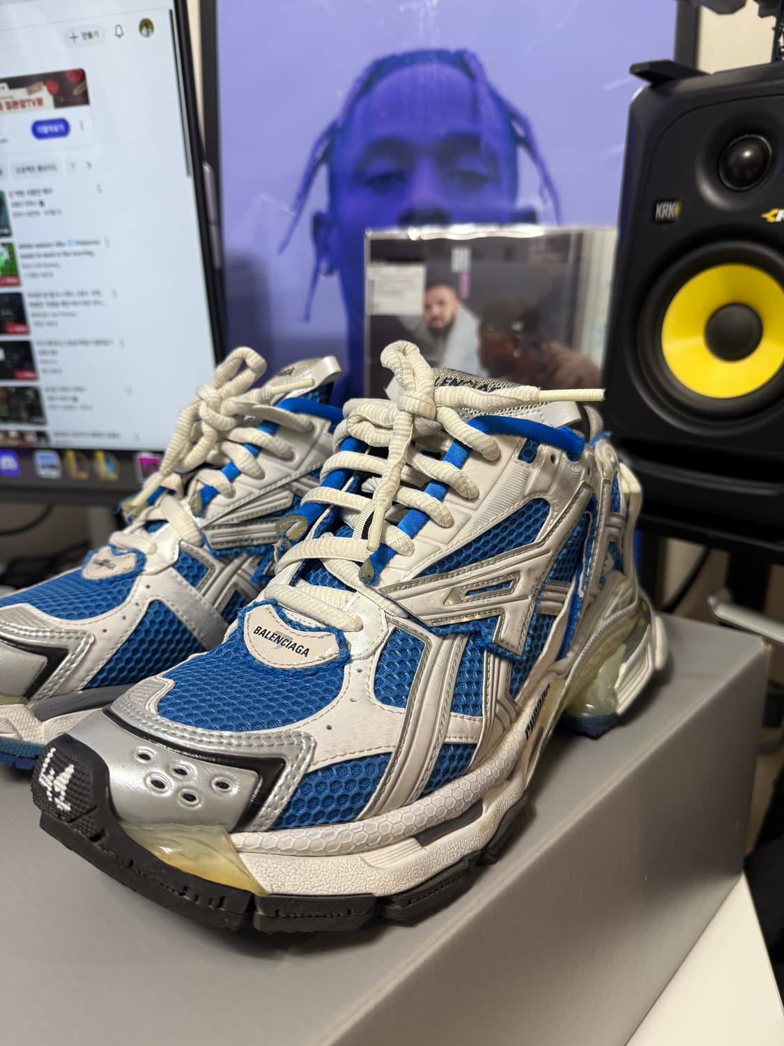 발렌시아가 뉴러너 블루 41 밑창보강완료 상품이미지2