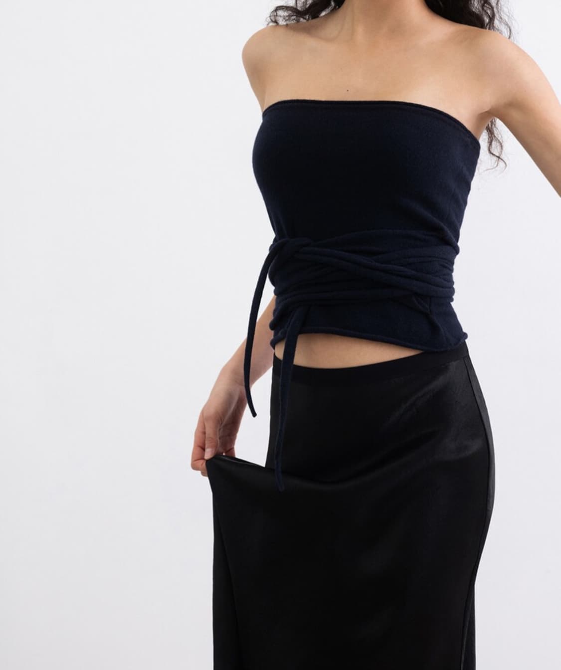 Le917 le17septembre 캐시미어 블렌드 니트 튜브탑  상품이미지1