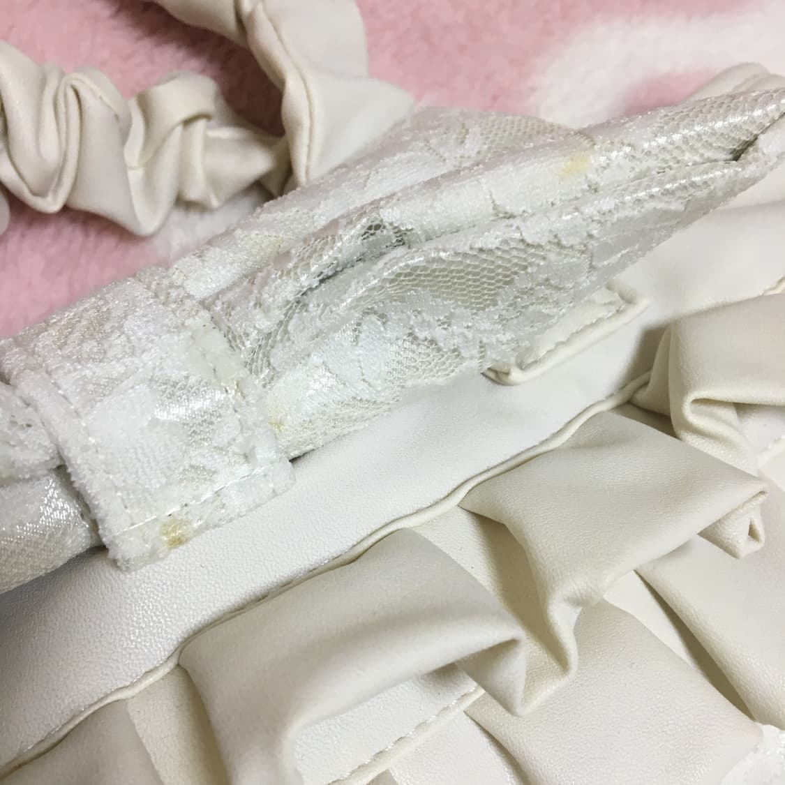 리즈리사 고전 히메갸루 리본 레이스 가방 핸드백 라떼갸루 히메카지 상품이미지6