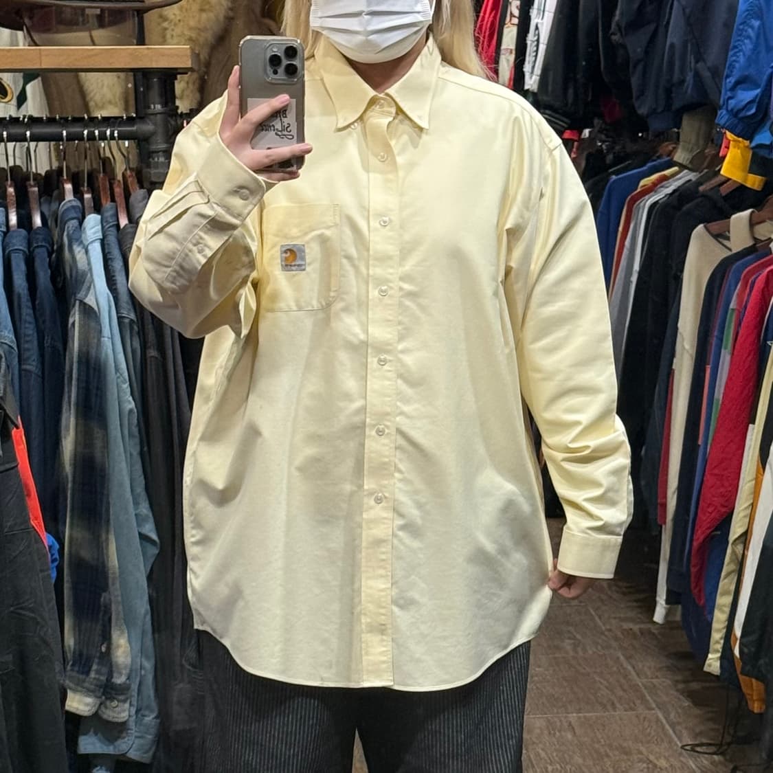 [HI] 칼하트 긴팔셔츠 옐로우 상품이미지2
