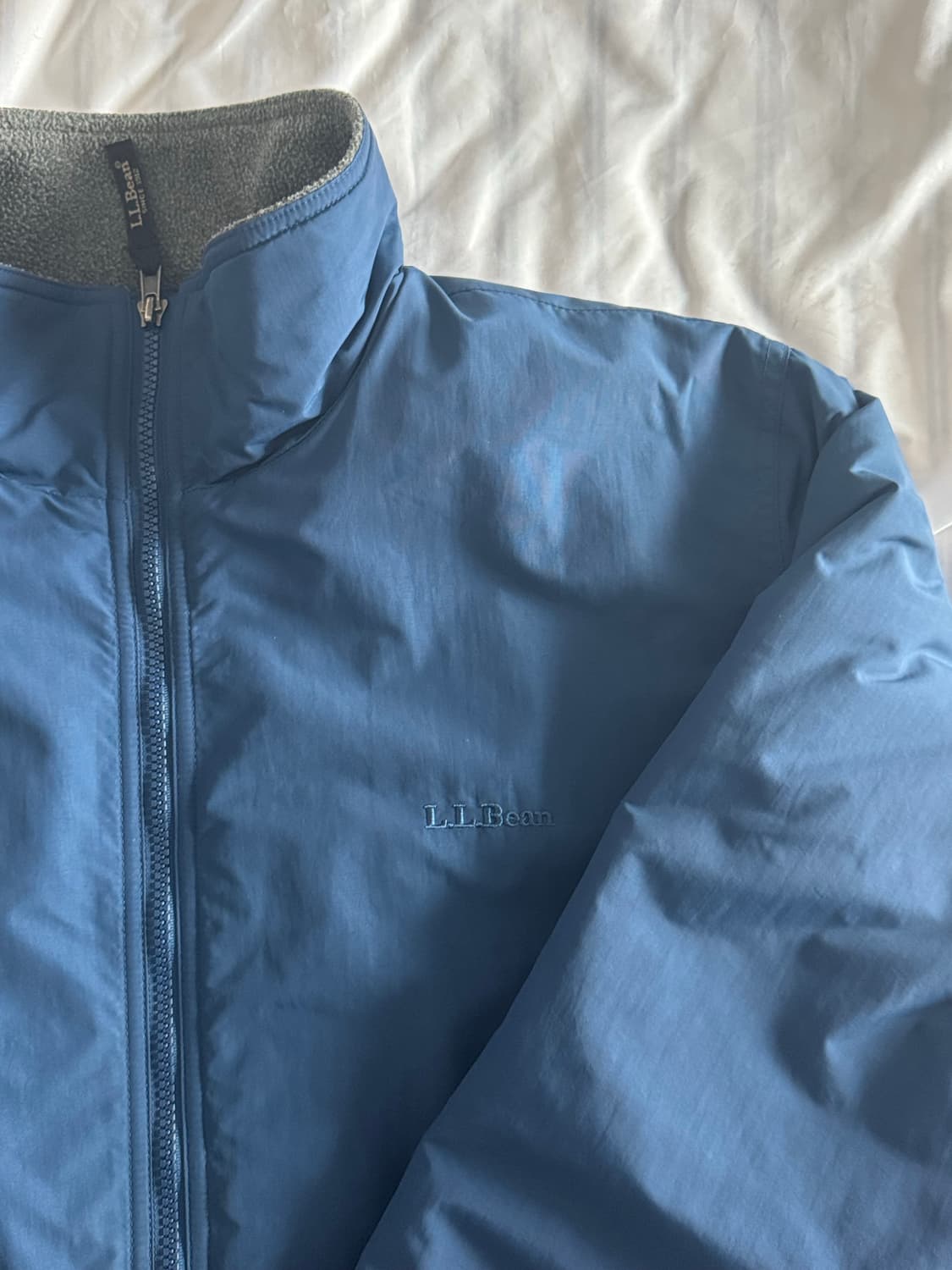 [L] 00s 엘엘빈 ll bean 웜업 자켓 다크블루 상품이미지3